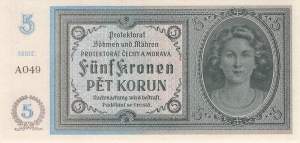 5 Kronen 1940 ro.559a A UNC